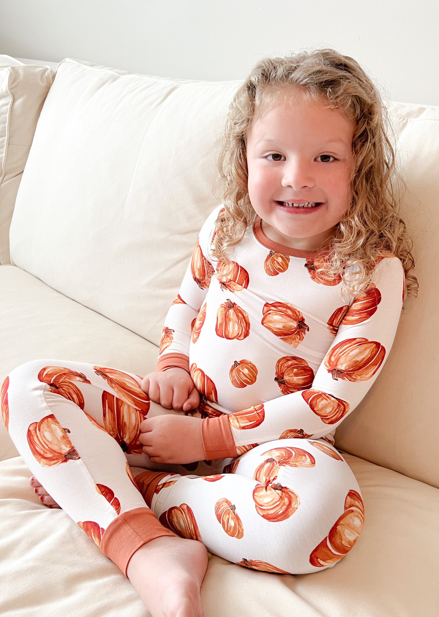 Two Piece Bamboo Jammies - Pumpkin Patch