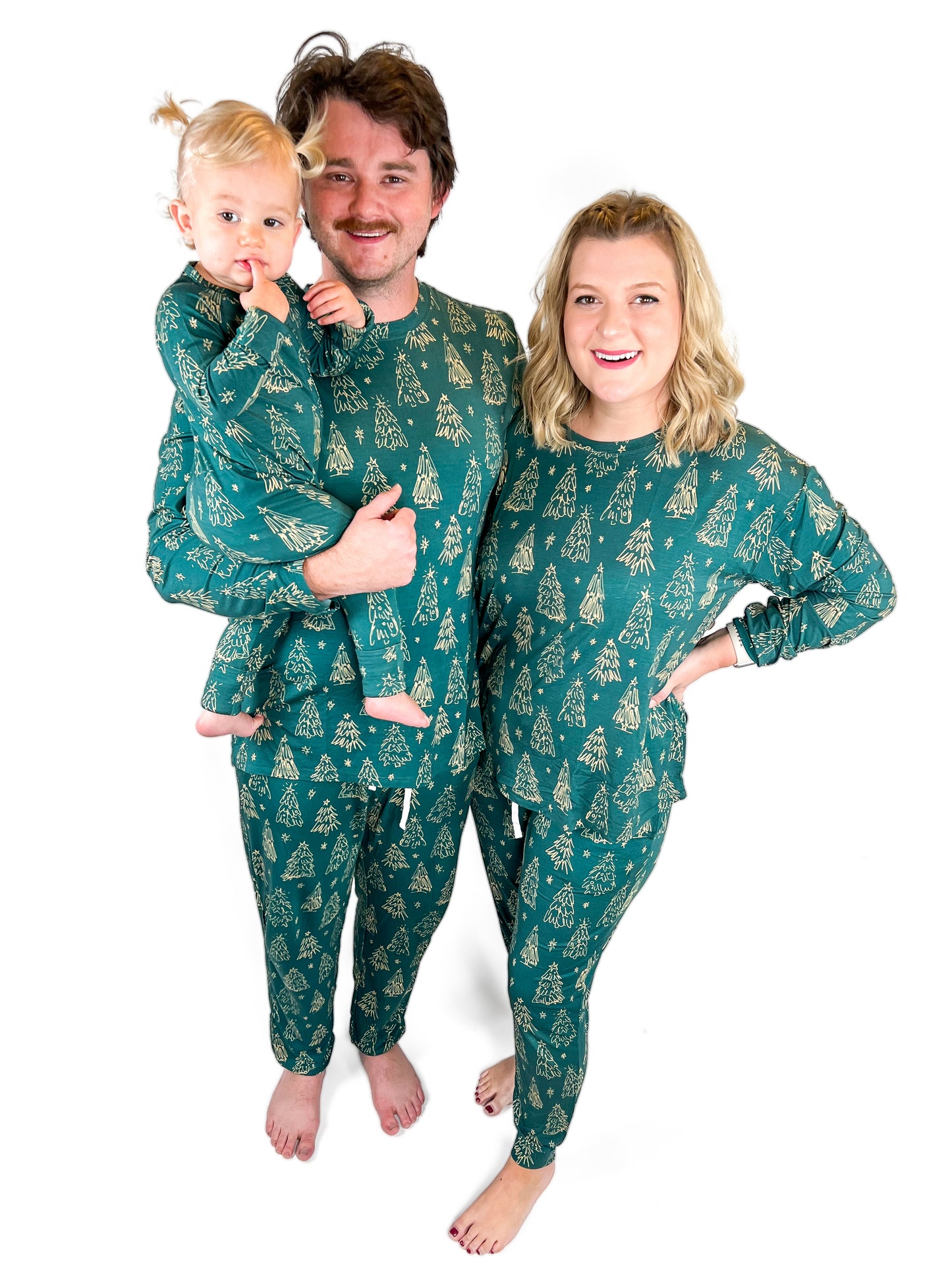 Men’s Bamboo Pajama Set - Emerald Pines