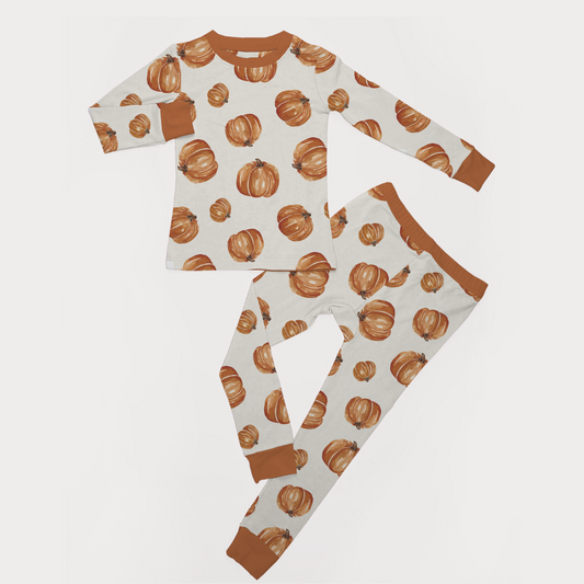 Two Piece  Bamboo Jammies - Pumpkin Patch