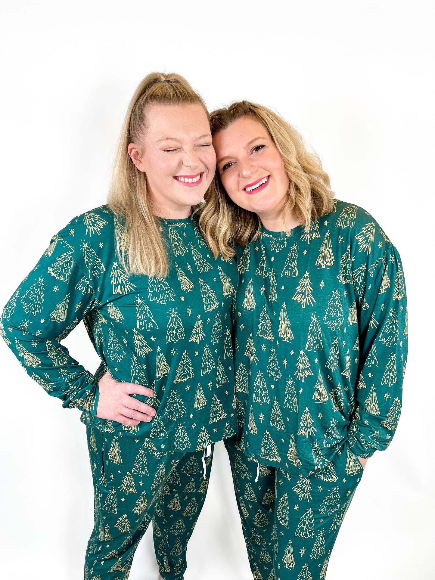 Women’s Bamboo Pajama Set - Emerald Pines