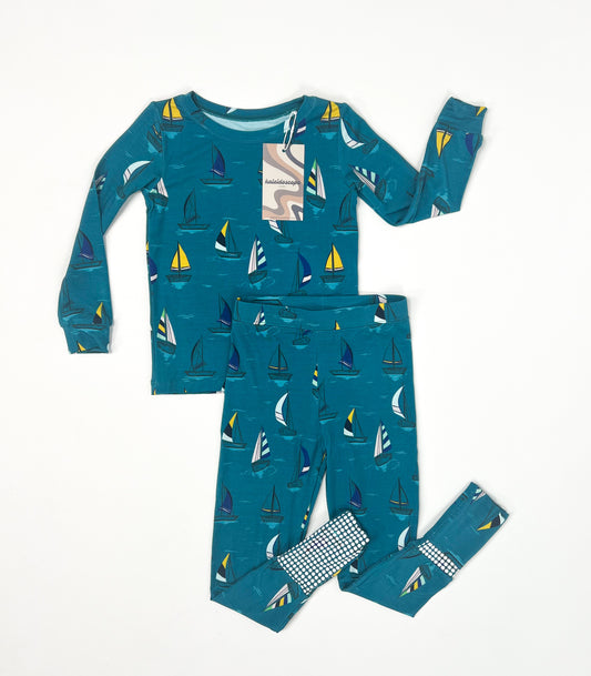 Two Piece Bamboo Jammies - Regatta