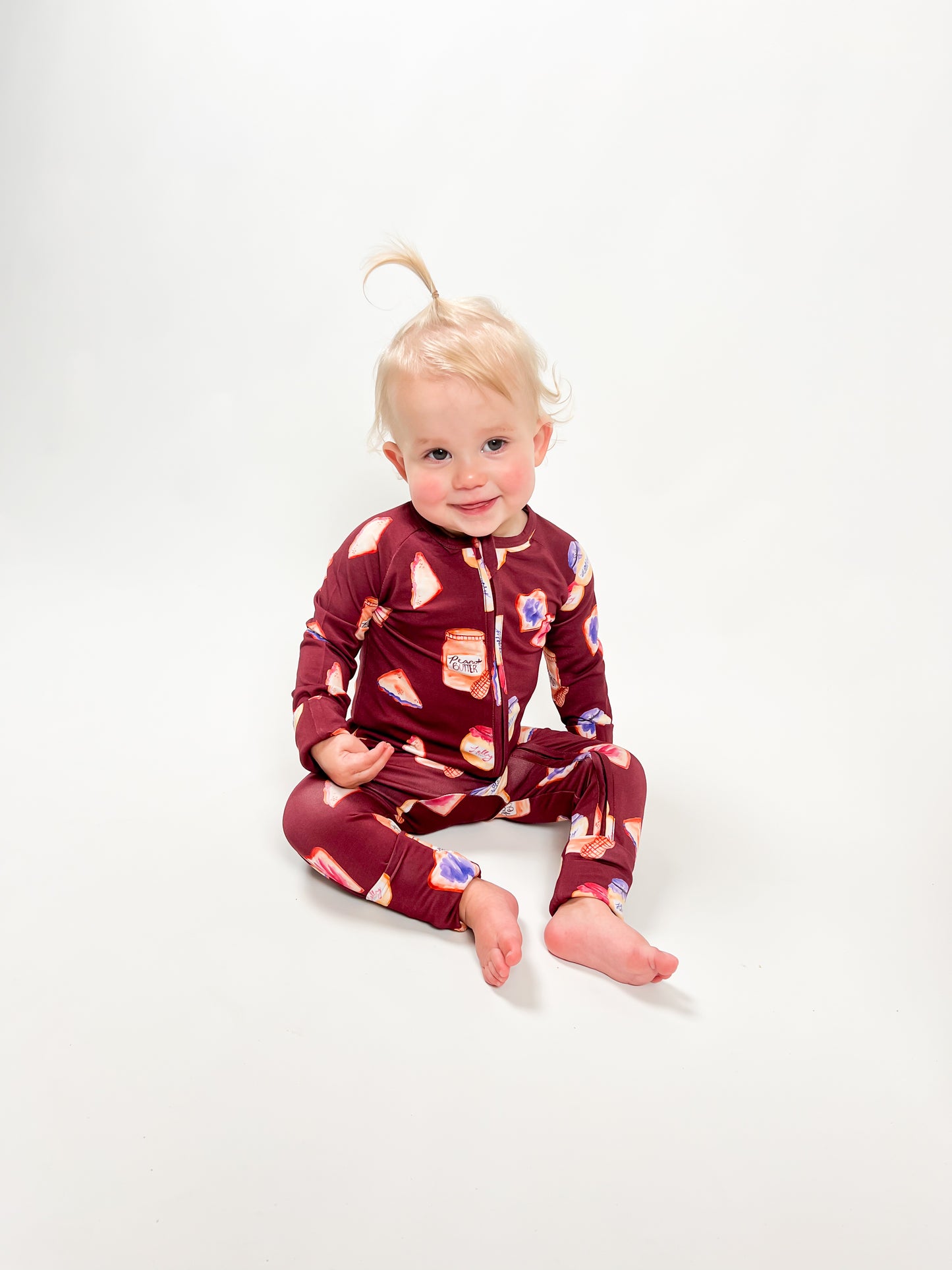 Double Zip Convertible Bamboo Romper - PBJ