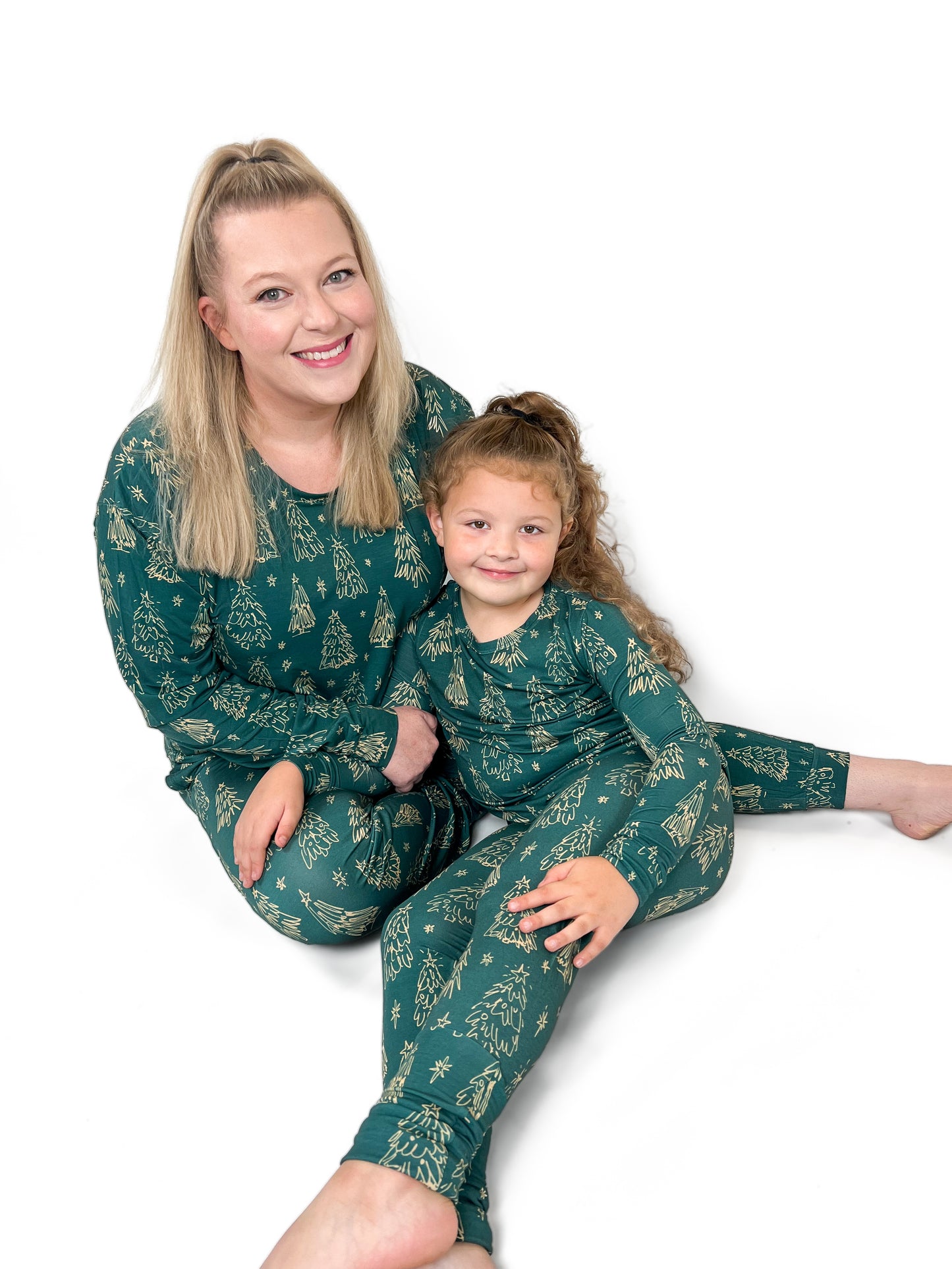 Women’s Bamboo Pajama Set - Emerald Pines