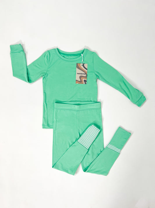 Two Piece Bamboo Jammies - Pistachio