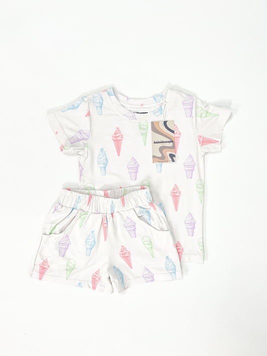 Matching Bamboo T-Shirt and Shorts Set - Brain Freeze