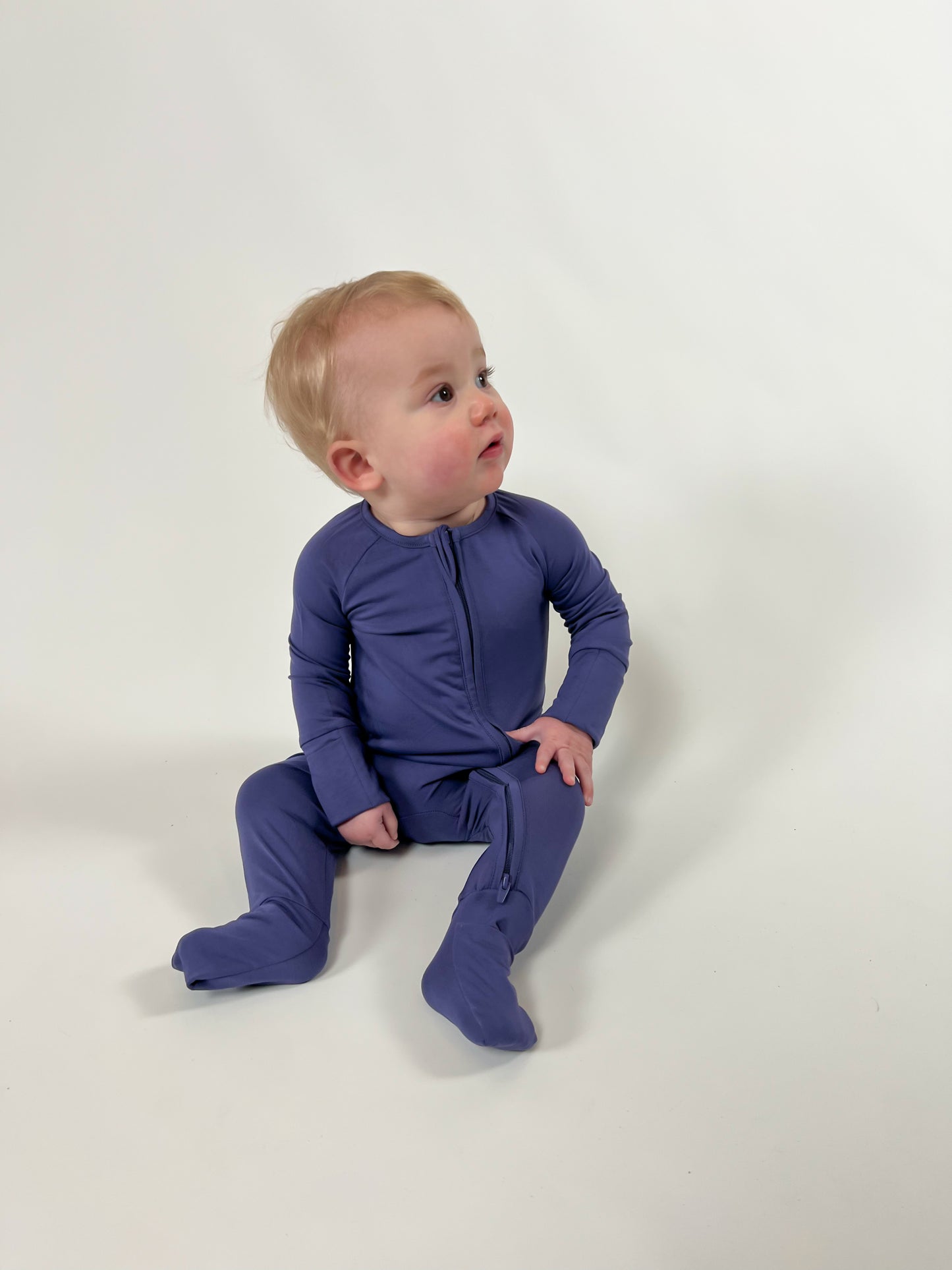 Double Zip Convertible Bamboo Romper - Nebula