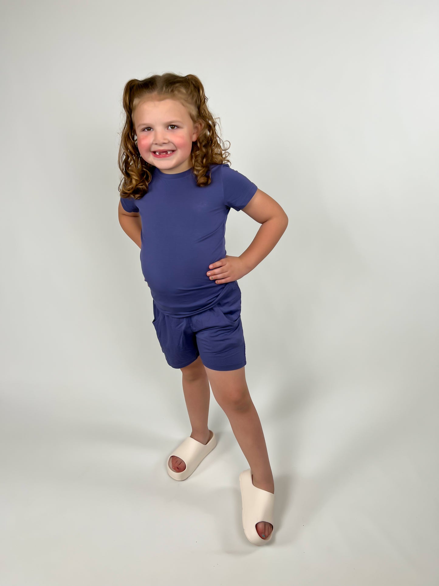 Matching Bamboo T-Shirt and Shorts Set - Nebula