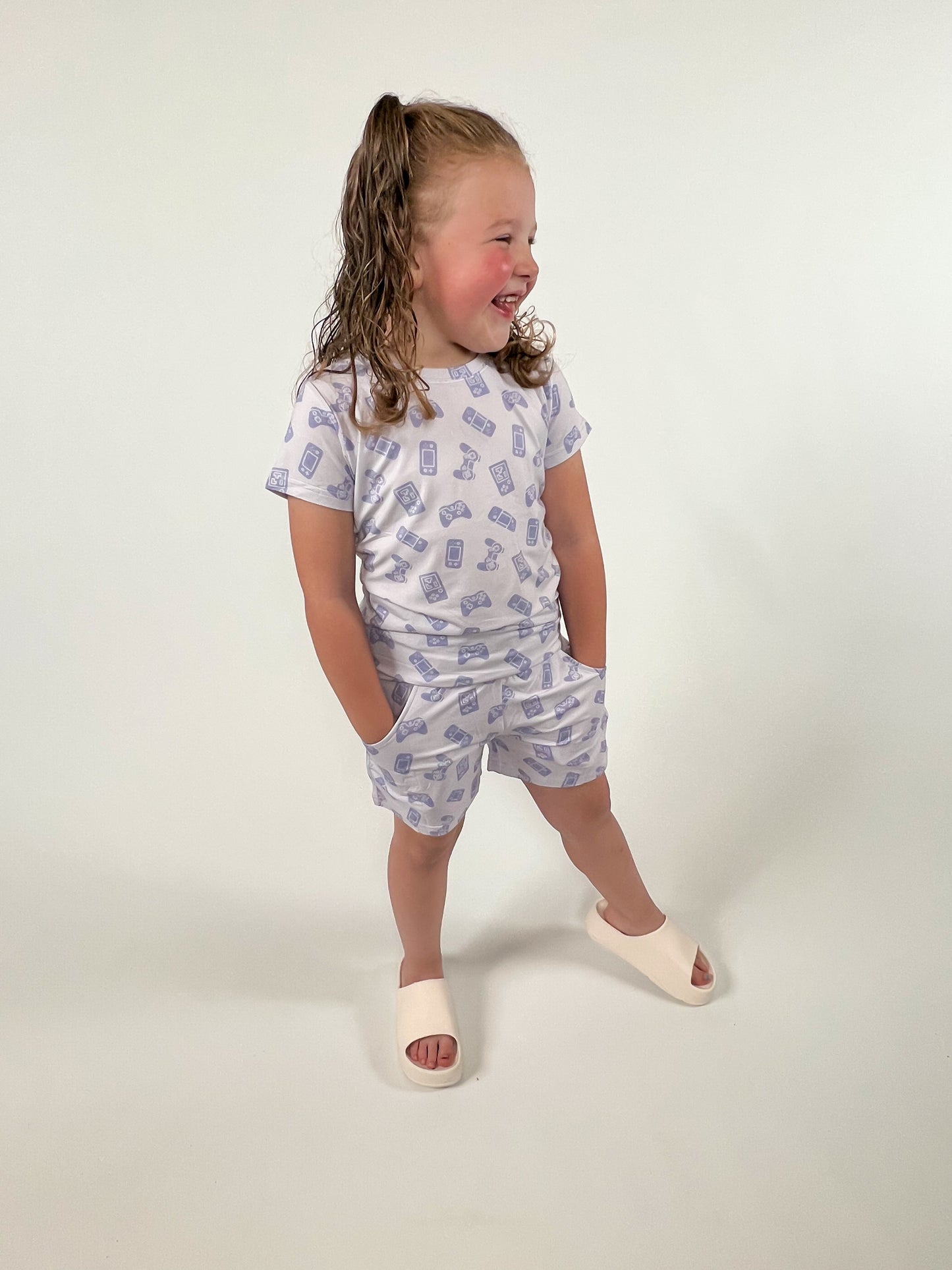 Matching Bamboo T-Shirt and Shorts Set - Game On