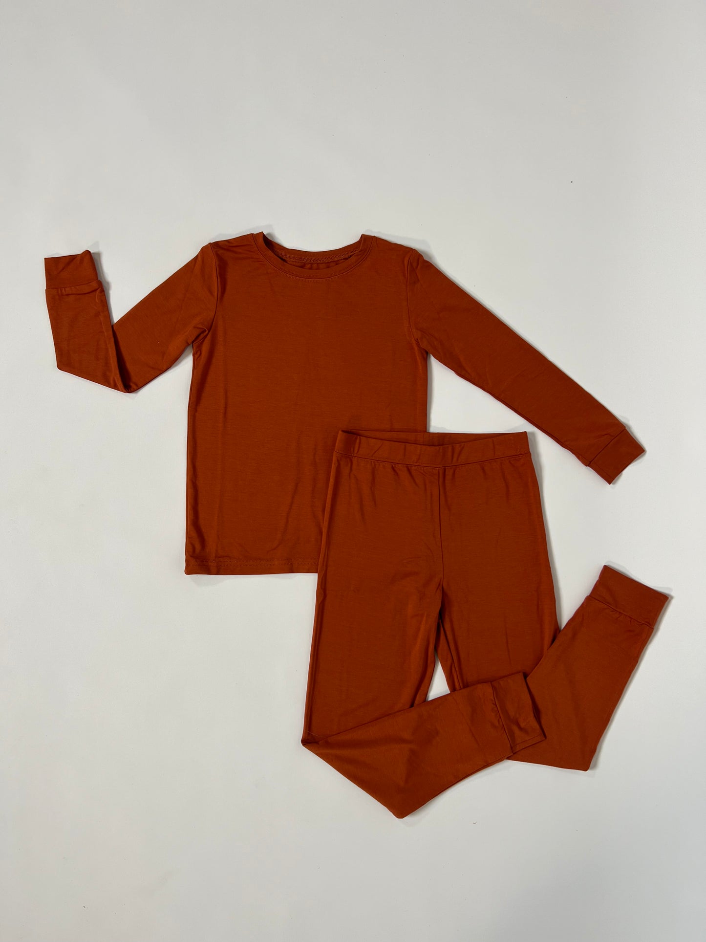 Two Piece Bamboo Jammies - Rust