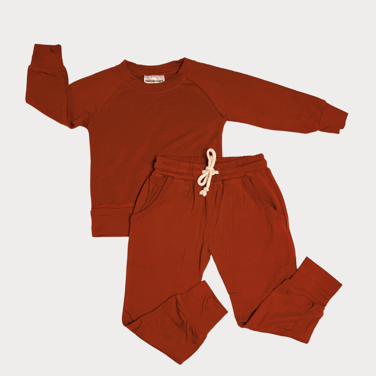 Bamboo Jogger Set - Rust