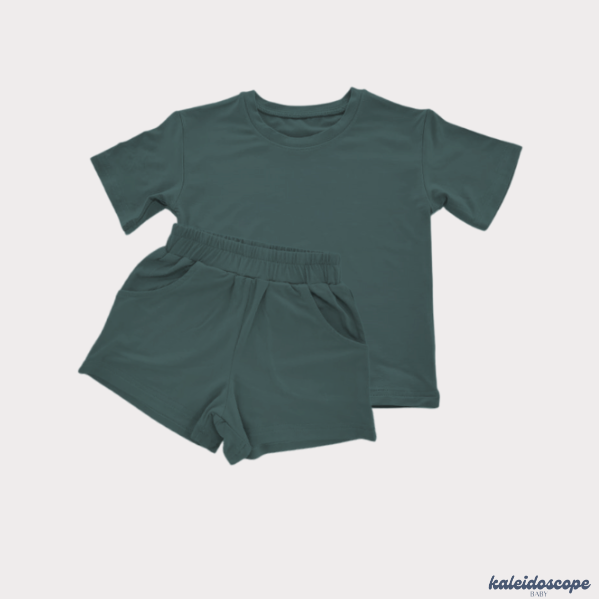 Matching Bamboo T-Shirt and Shorts Set - Pine Grove - RUNS SMALL